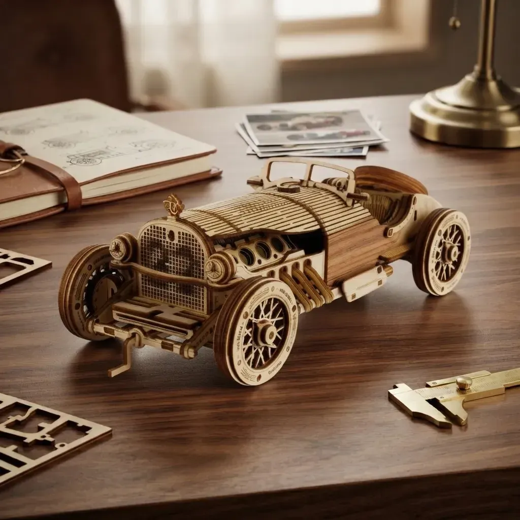 Wooden Mechanical Puzzles Classic Automobile